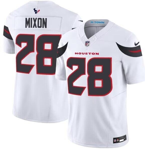 Men Houston Texans #28 Joe Mixon Nike white Game NFL Jersey->ncaa teams->NCAA Jersey